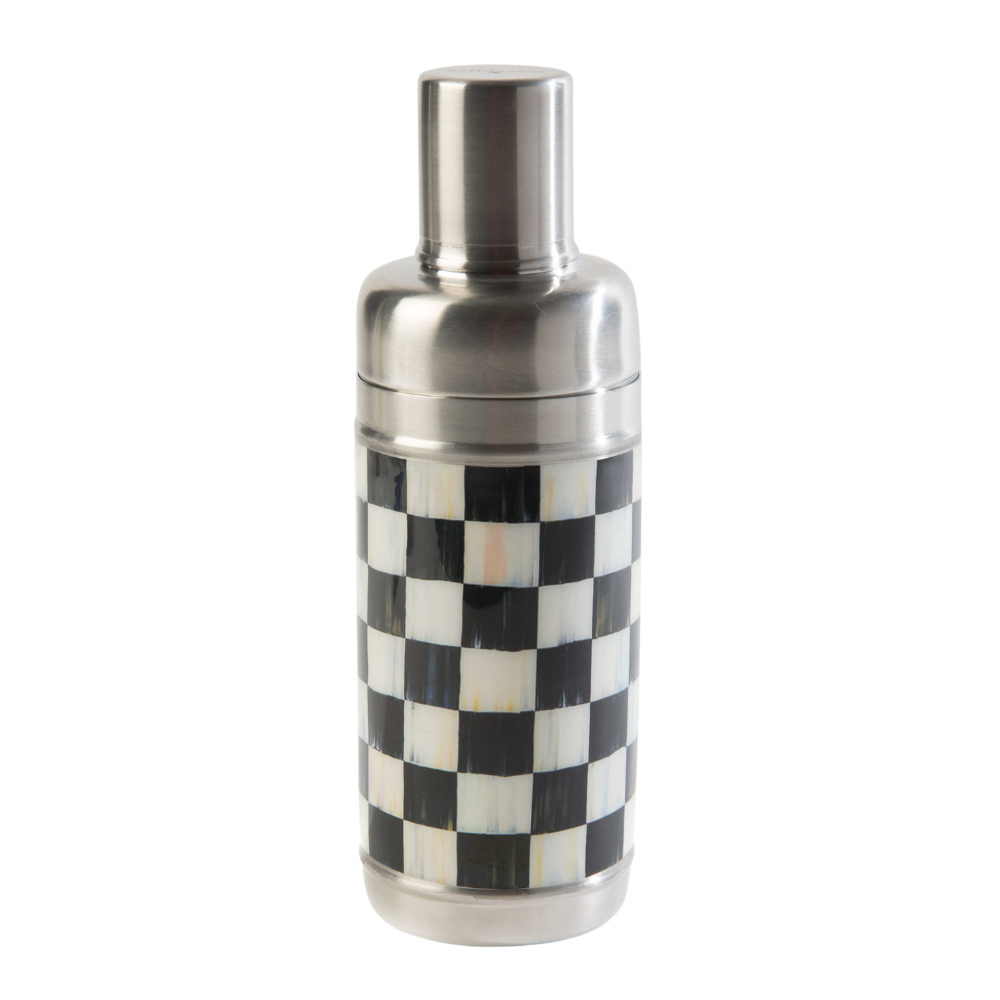 MACKENZIE CHILDS COURTLY CHECK COCKTAIL SHAKER