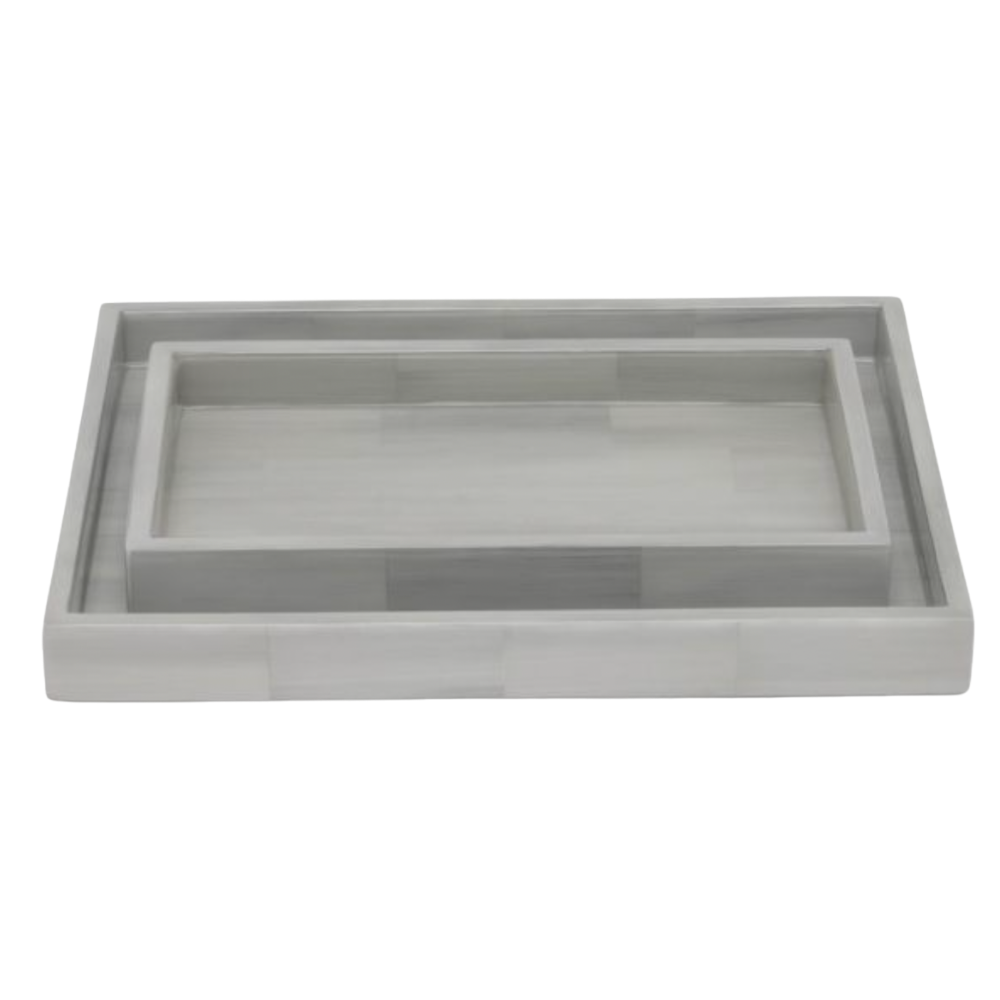 PIGEON & POODLE INDIVIDUALLY SOLD LARGE ARLES LIGHT GRAY TRAY