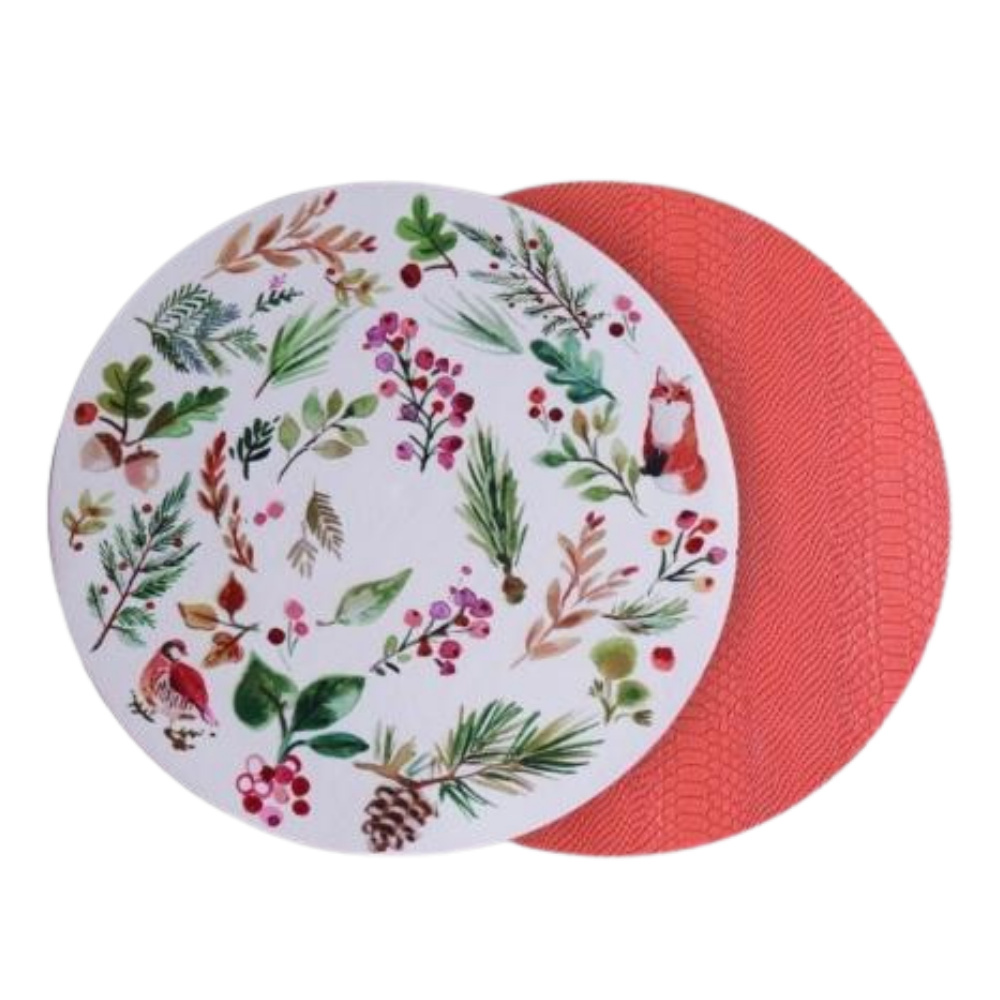 BEATRIZE BALL CHRISTMAS REVERSIBLE 16" PLACEMATS