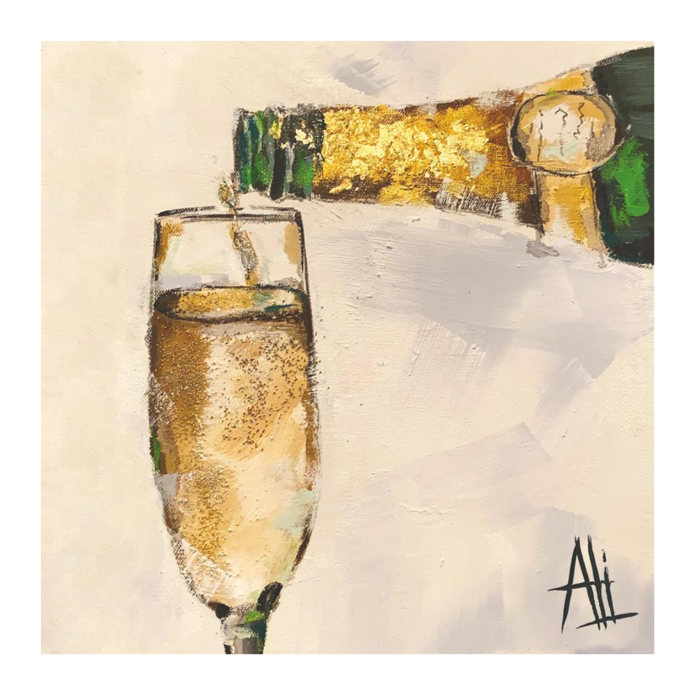 PAPERPRODUCTS THE ART OF CHAMPAGNE BEVERAGE NAPKINS