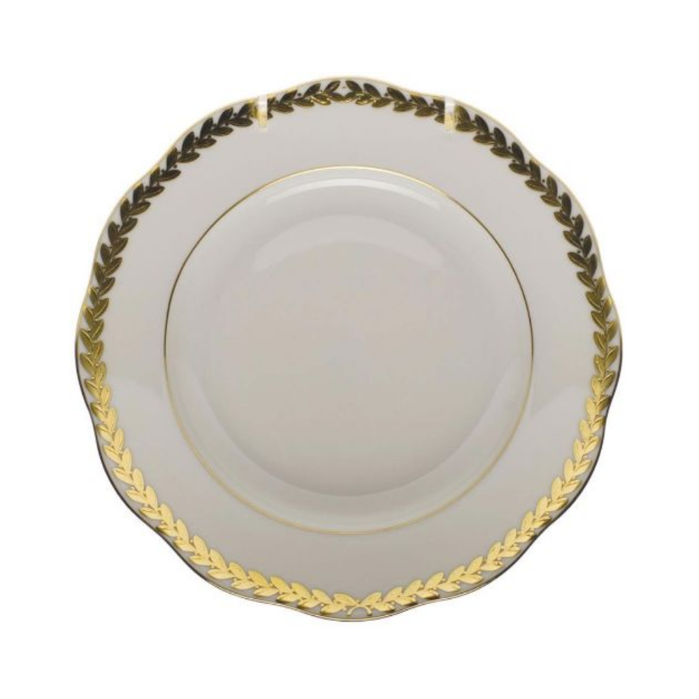 HEREND GOLDEN LAUREL BREAD AND BUTTER PLATE