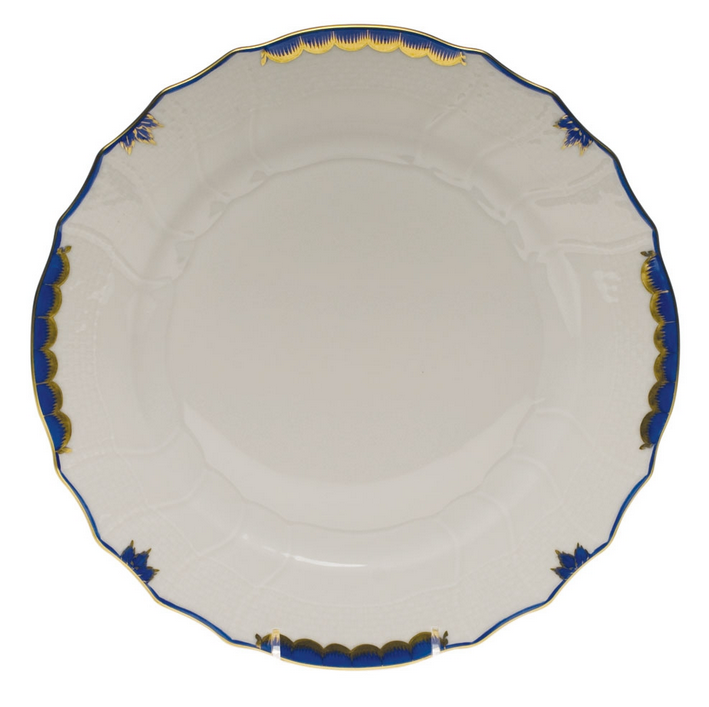 HEREND PRINCESS VICTORIA BLUE DINNER PLATE