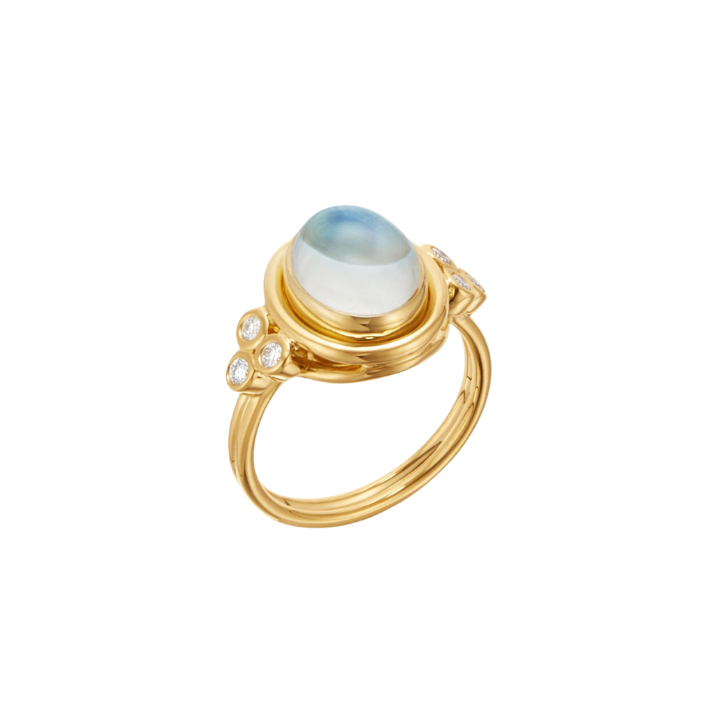 TEMPLE ST CLAIR 18K YELLOW GOLD MOONSTONE RING