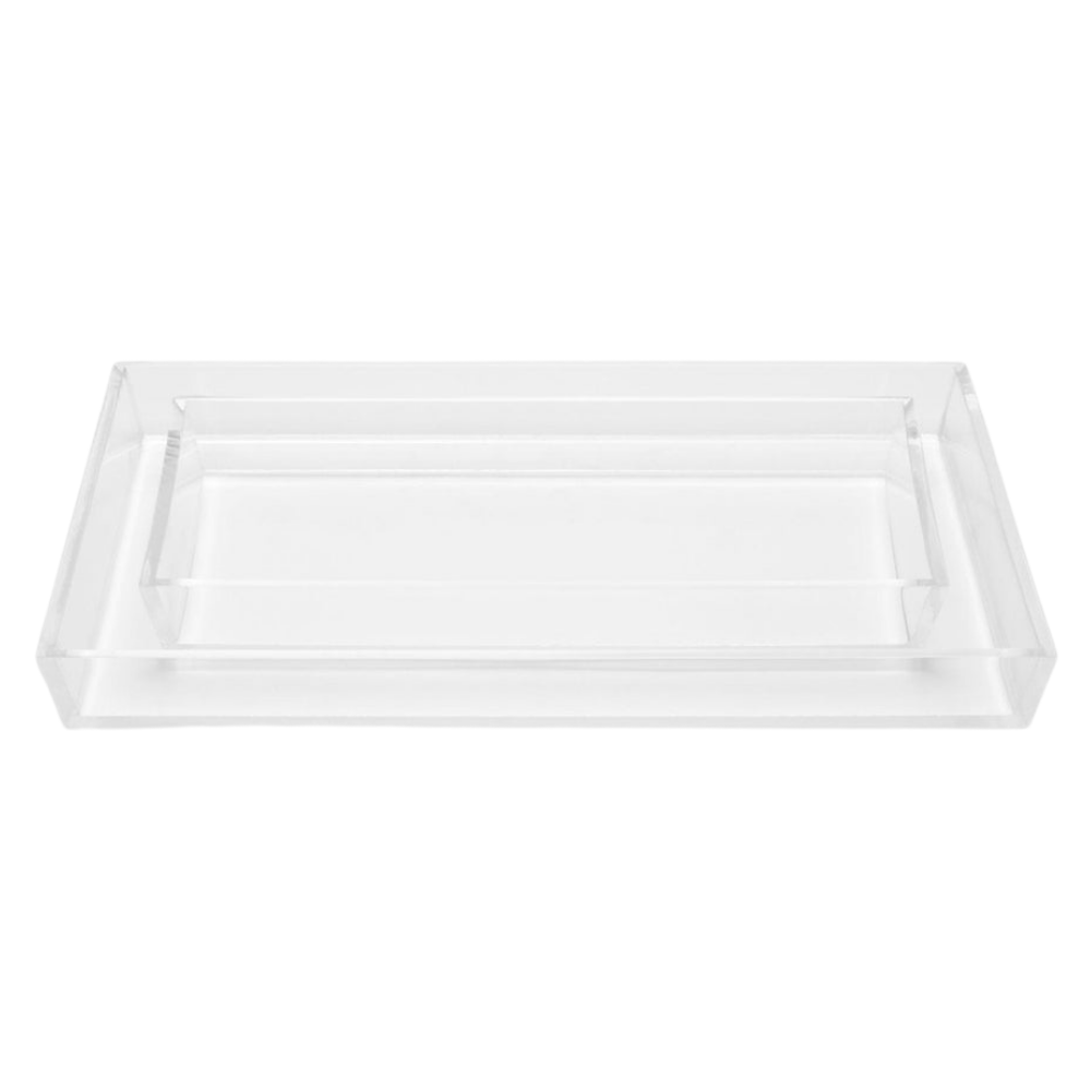 PIGEON & POODLE SOLD INDIVIDUALLY SMALL MONETTE CLEAR ACRYLIC TRAY