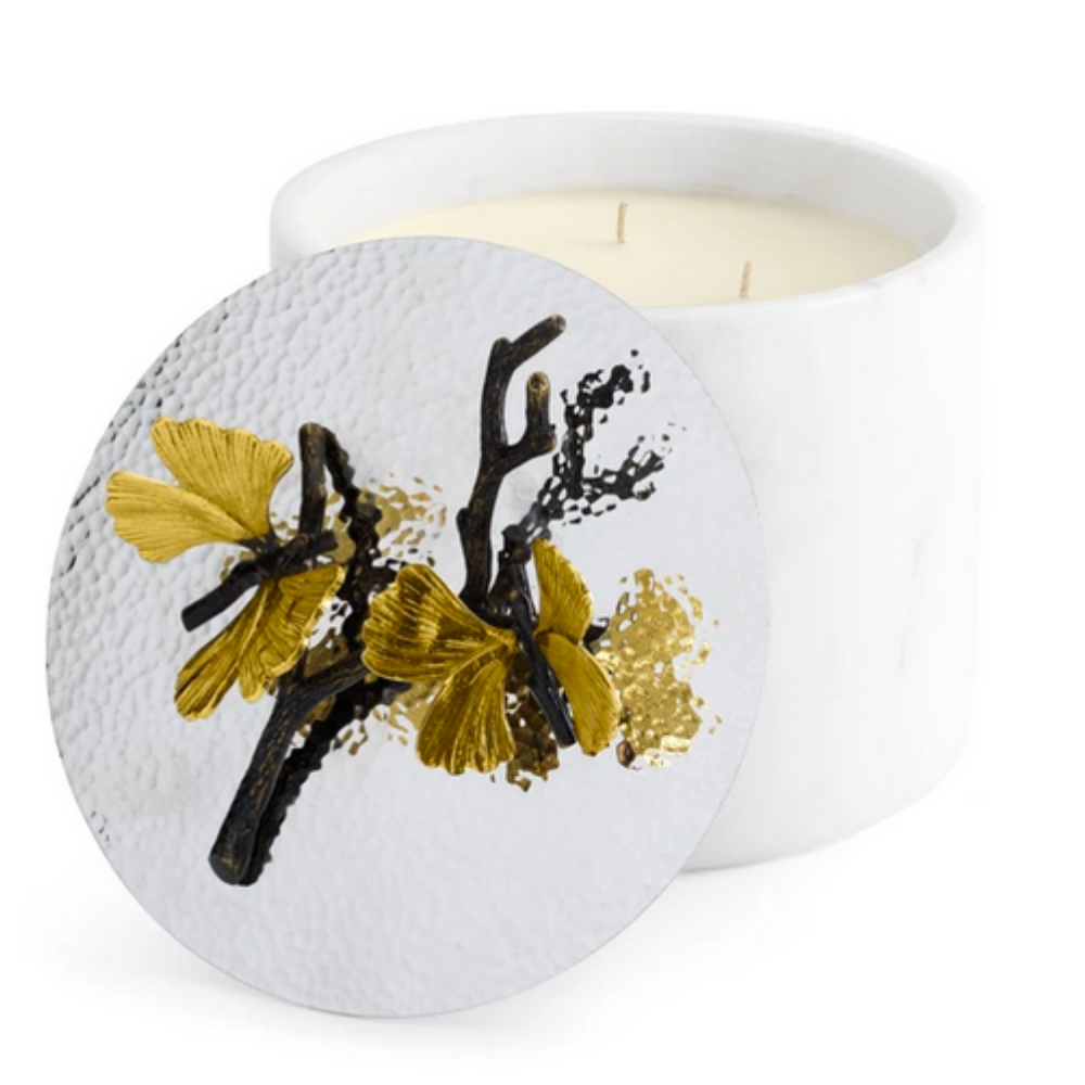 MICHAEL ARAM BUTTERFLY GINKGO MARBLE CANDLE - LARGE