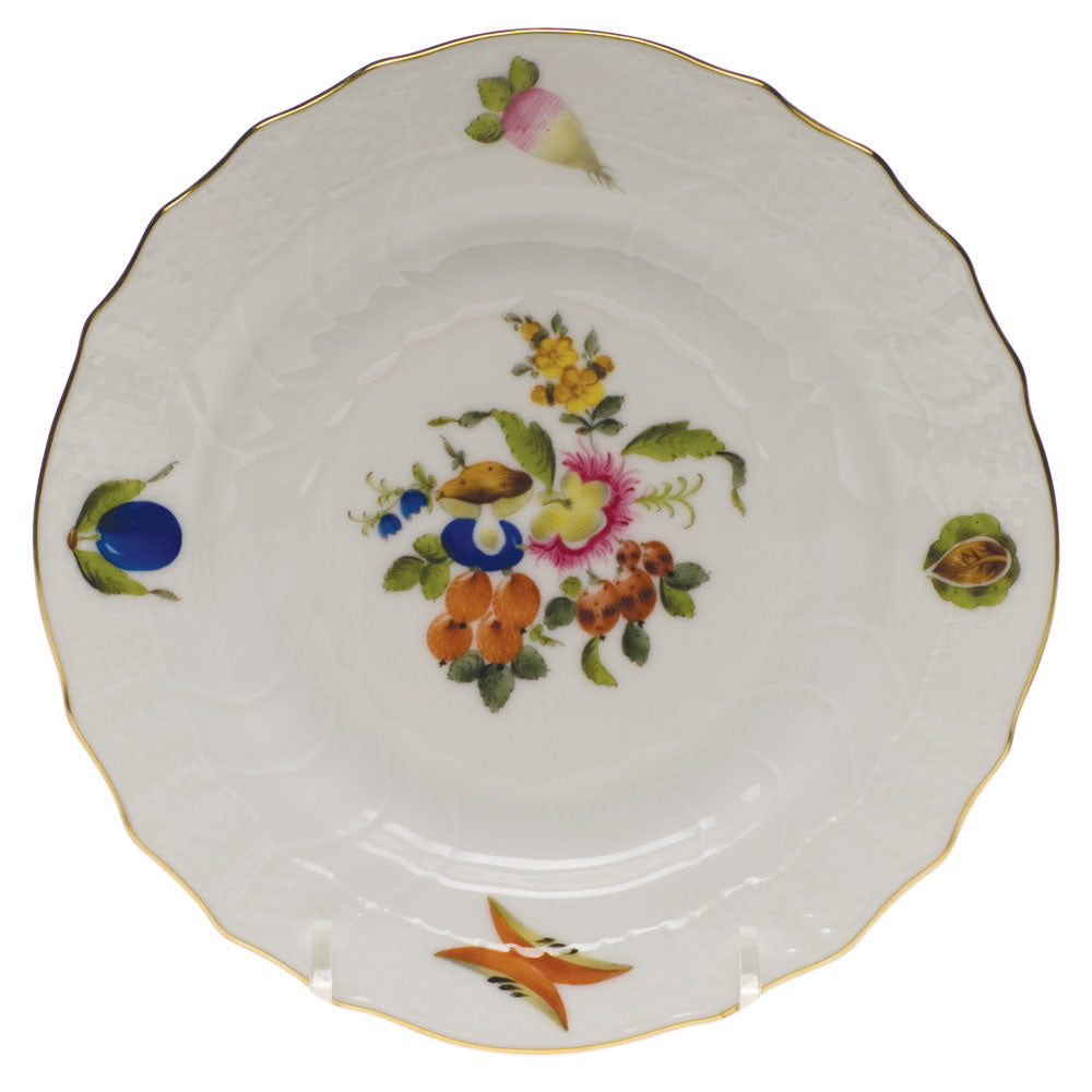 HEREND Fruits And Flowers Bread And Butter Plate