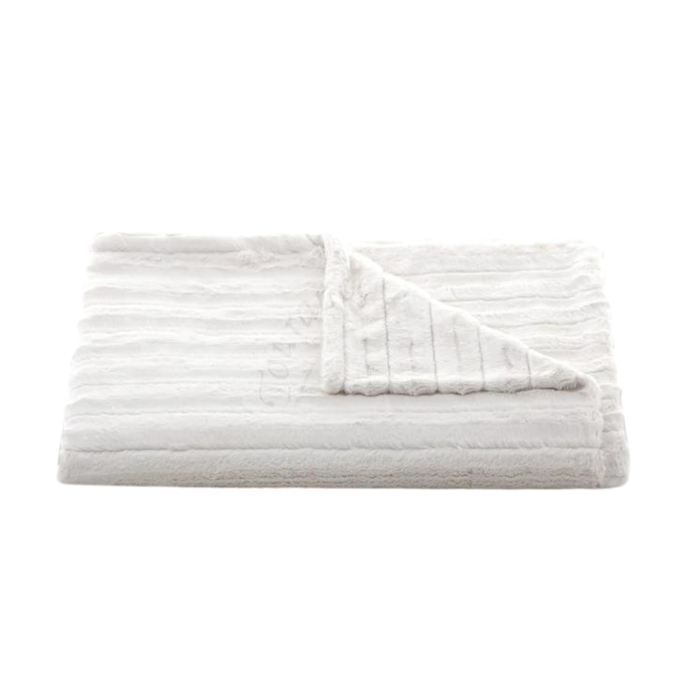 TOURANCE IVORY CHANNEL THROW