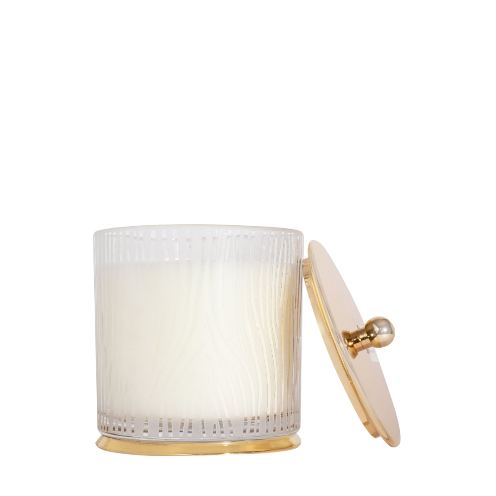THYMES FRASIER FIR LG FROSTED WOOD GRAIN CANDLE