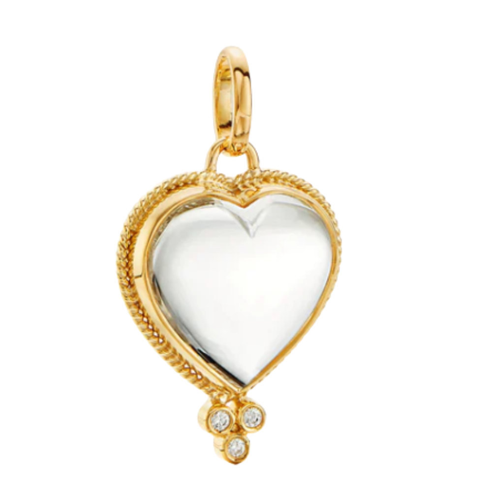TEMPLE ST CLAIR 18K YELLOW GOLD HEART PENDAND