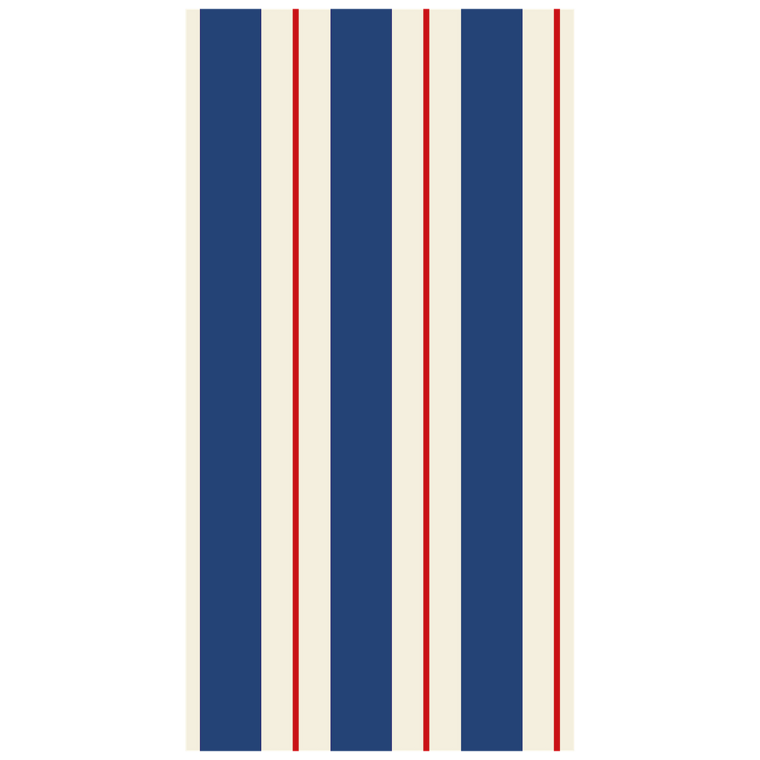HESTER & COOK NAVY/RED AWNING STRIPE GUEST