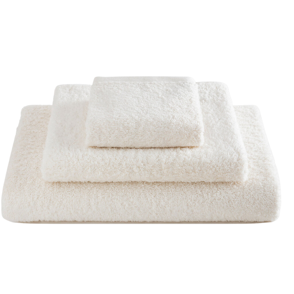 PINE CONE HILL SIGNATURE IVORY COLLECTION SIGNATURE IVORY BATH MAT,SIGNATURE IVORY BATH TOWEL,SIGNATURE IVORY WASH CLOTH,SIGNATURE IVORY HAND TOWEL
