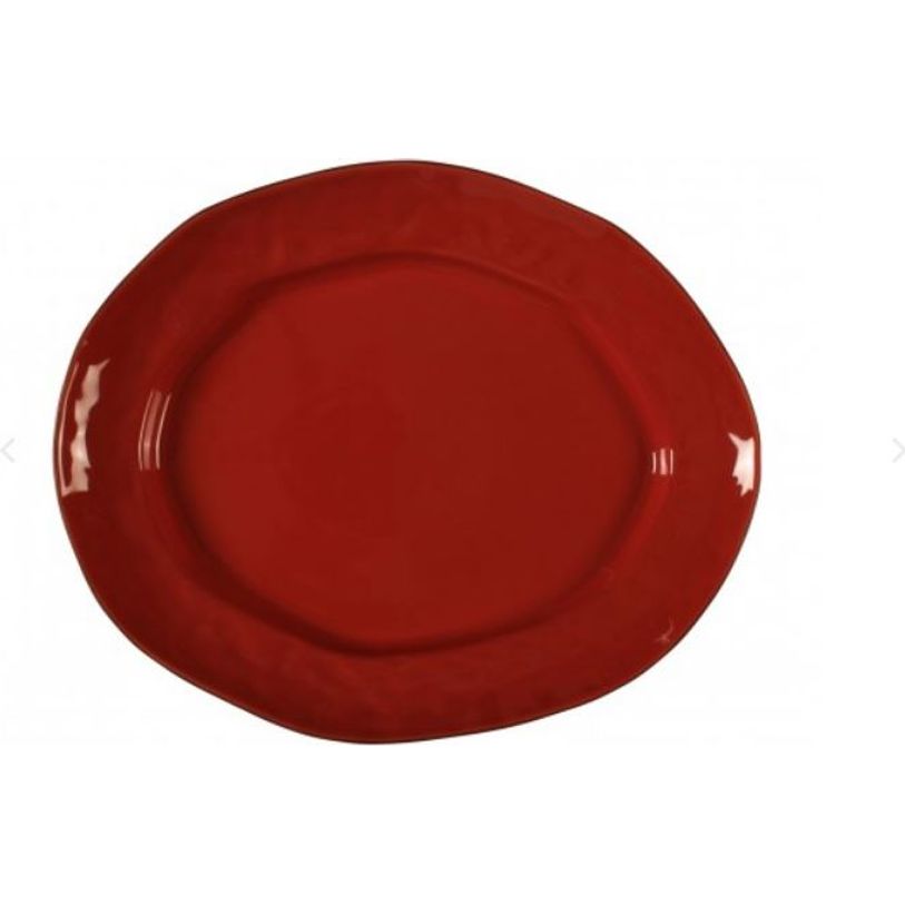 SKYROS CANTARIA POPPY RED LARGE OVAL PLATTER