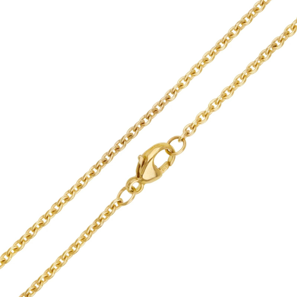 HEATHER B. MOORE 2MM SOLID 14 GOLD CABLE CHAIN 16",18",20",24",31"