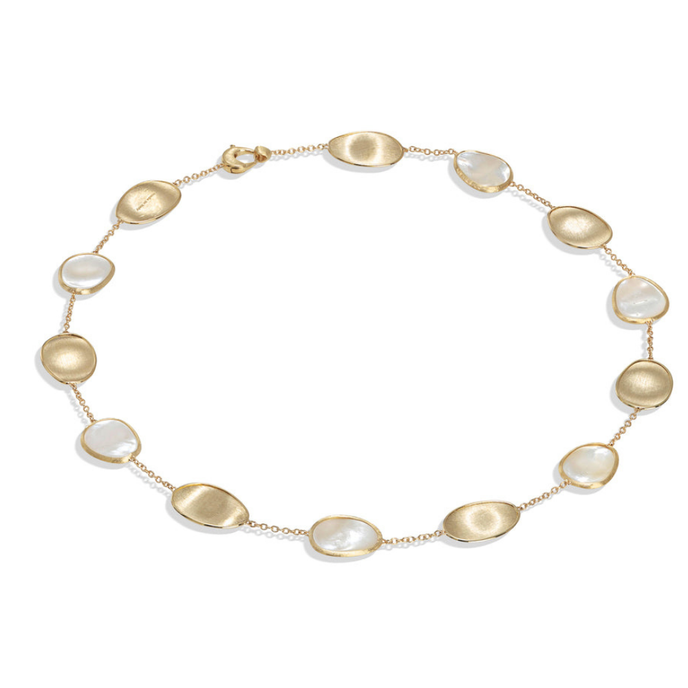 MARCO BICEGO 18K YELLOW GOLD MOTHER OF PEARL NECKLACE