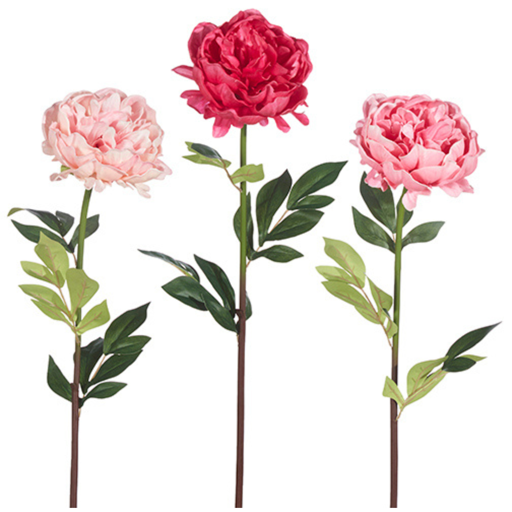 RAZ IMPORTS INDIVIDUALLY SOLD REAL TOUCH PEONY STEM