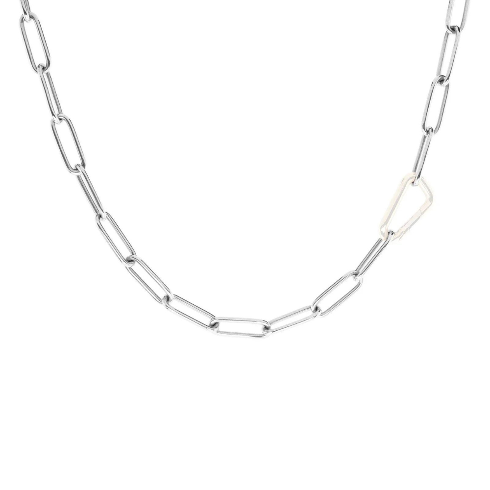 HEATHER B. MOORE 5.2mm SILVER LINK HINGE CHAIN