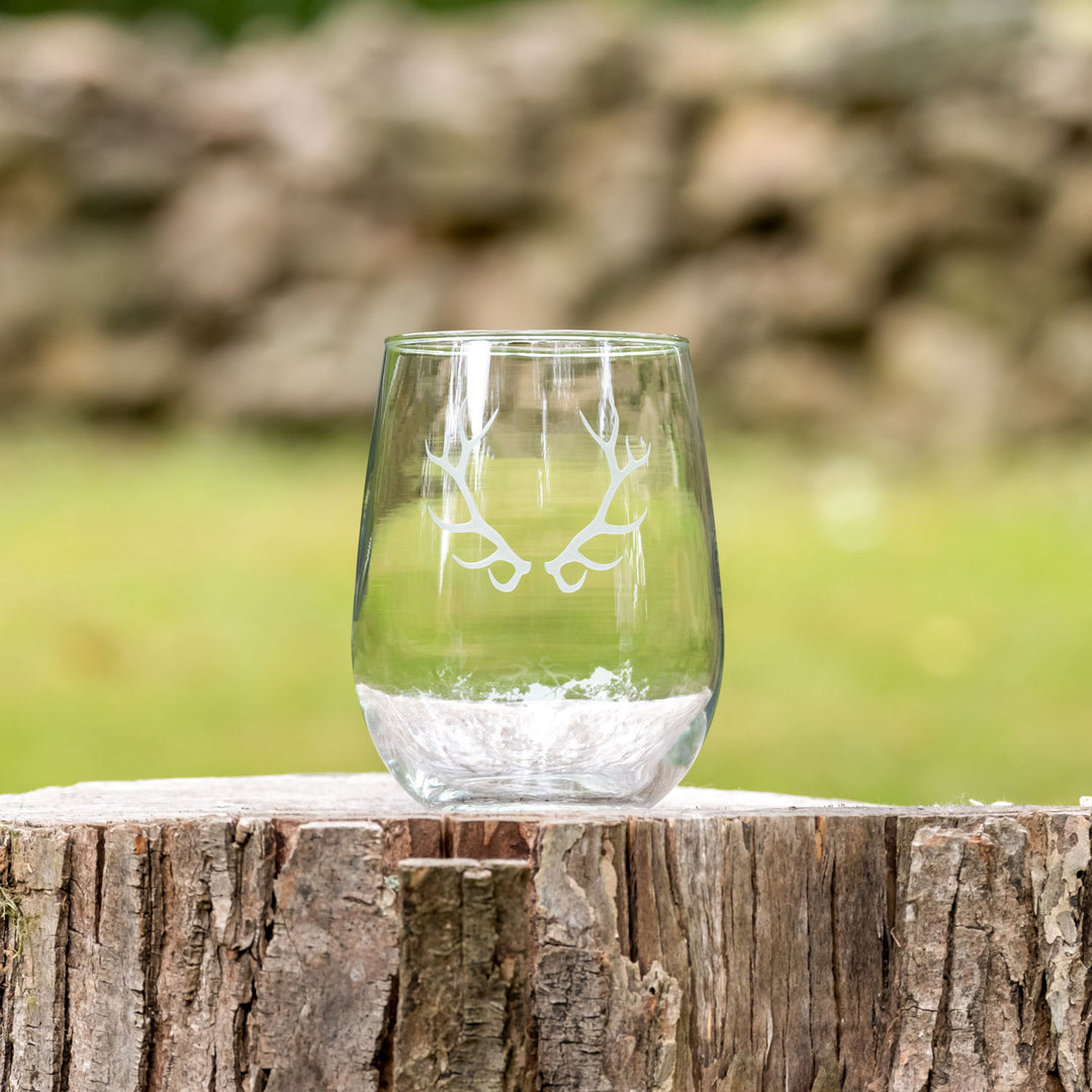 ROLF ANTLERS STEMLESS WINE GLASS