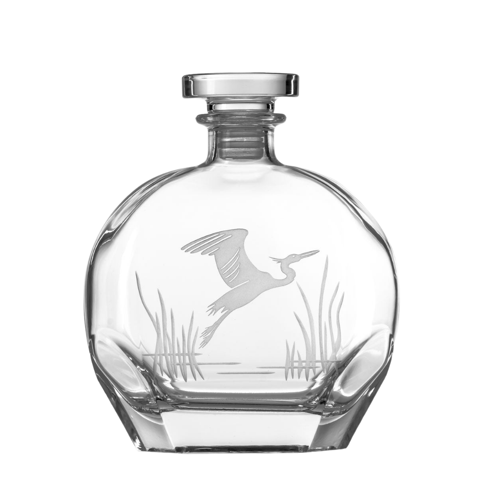 ROLF FLYIING HERON ON THE ROCKS AND DECANTER SET