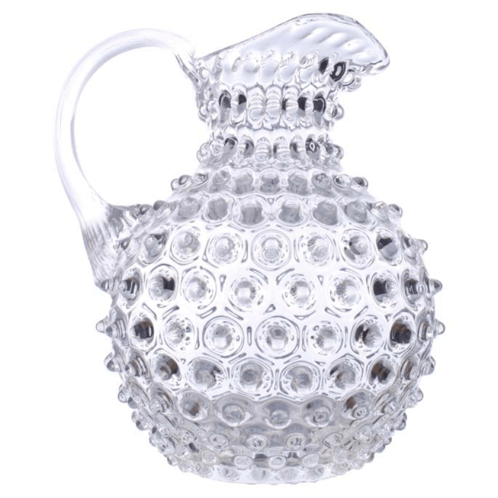 CHEHOMA CLEAR HOBNAIL PITCHER
