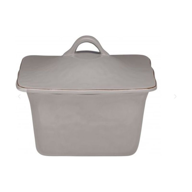 SKYROS CANTARIA GREIGE SQUARE COVERED CASSEROLE