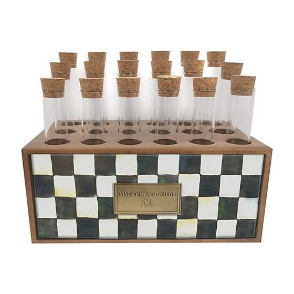 MACKENZIE CHILDS COURTLY CHECK SPICE RACK