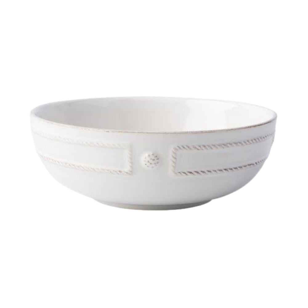 JULISKA BERRY AND THREAD WHITEWASH FRENCH PANEL COUPE PASTA BOWL