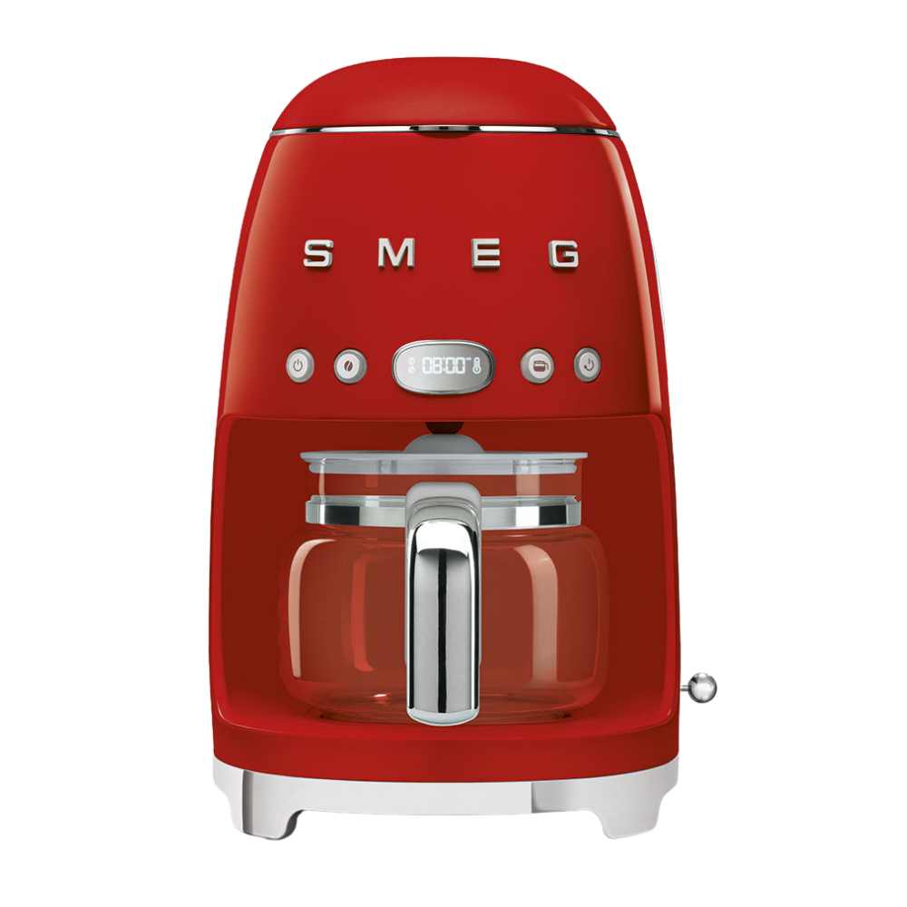 SMEG RED DRIP FILTER COFFEE MACHINE