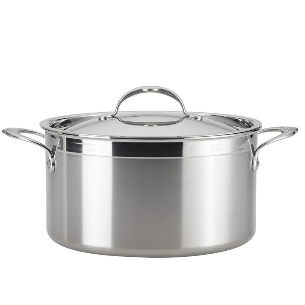 HESTAN PROBOND STAINLESS STOCKPOT AND LID - 8QT