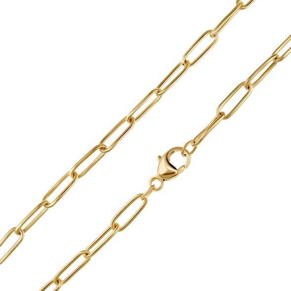 HEATHER B. MOORE 2.9MM SOLID 14K GOLD LINK CHAIN