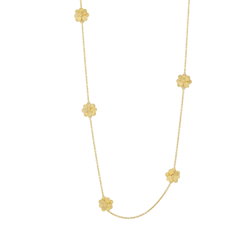 MARCO BICEGO 18K YELLOW GOLD STATION NECKLACE