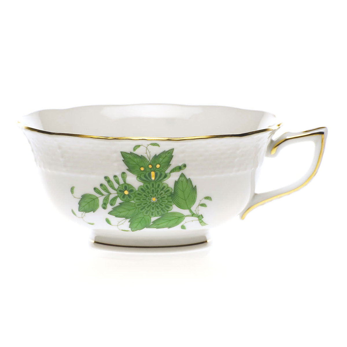 HEREND CHINESE BOUQUET GREEN TEA CUP