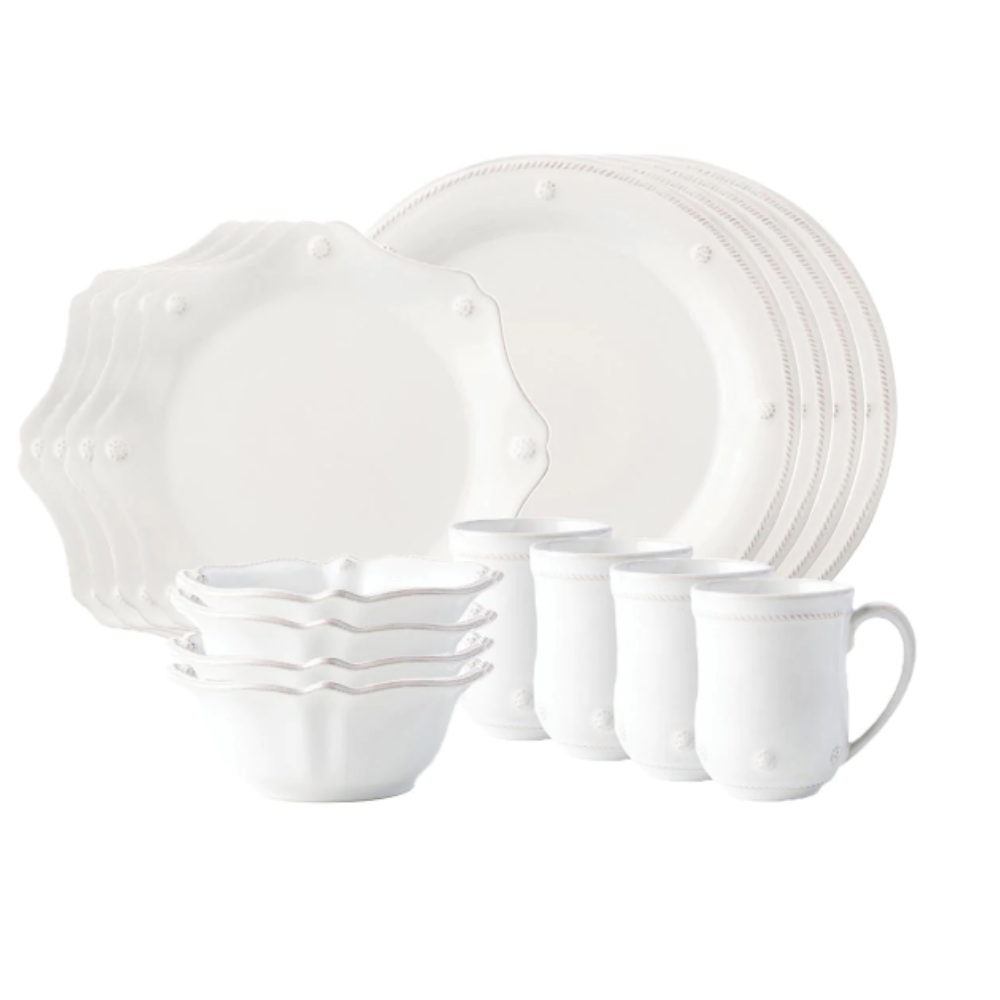 JULISKA BERRY AND THREAD CLASSIC 16PC PLACE SETTING WHITEWASH (ONLINE ONLY)