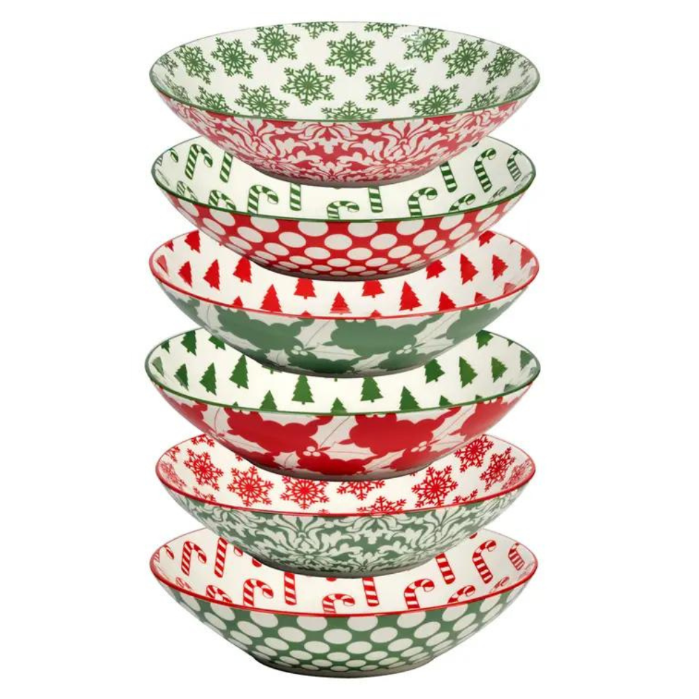 CERTIFIED INTERNATIONAL INDIVIDUALLY SOLD WINTER MEDLEY CHRISTMAS DINNER BOWL