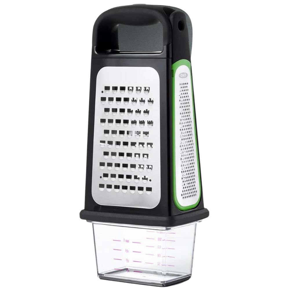 OXO GOOD GRIPS BOX GRATER WITH REMOVABLE ZESTER