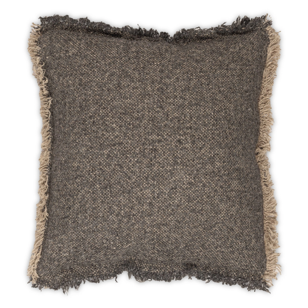 MOSS HOME RILEY FRAYED SAGE PILLOW