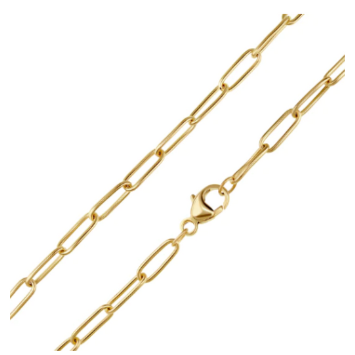 HEATHER B. MOORE 2.9MM SOLID 14K GOLD LINK CHAIN 18",16",24",31",40",20"