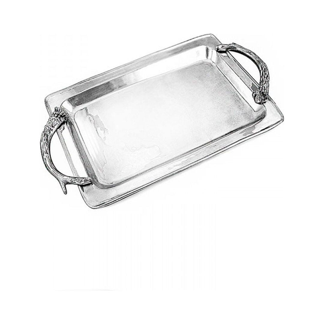 BEATRIZE BALL WESTERN ANTLERS RECTANGULAR TRAY LARGE
