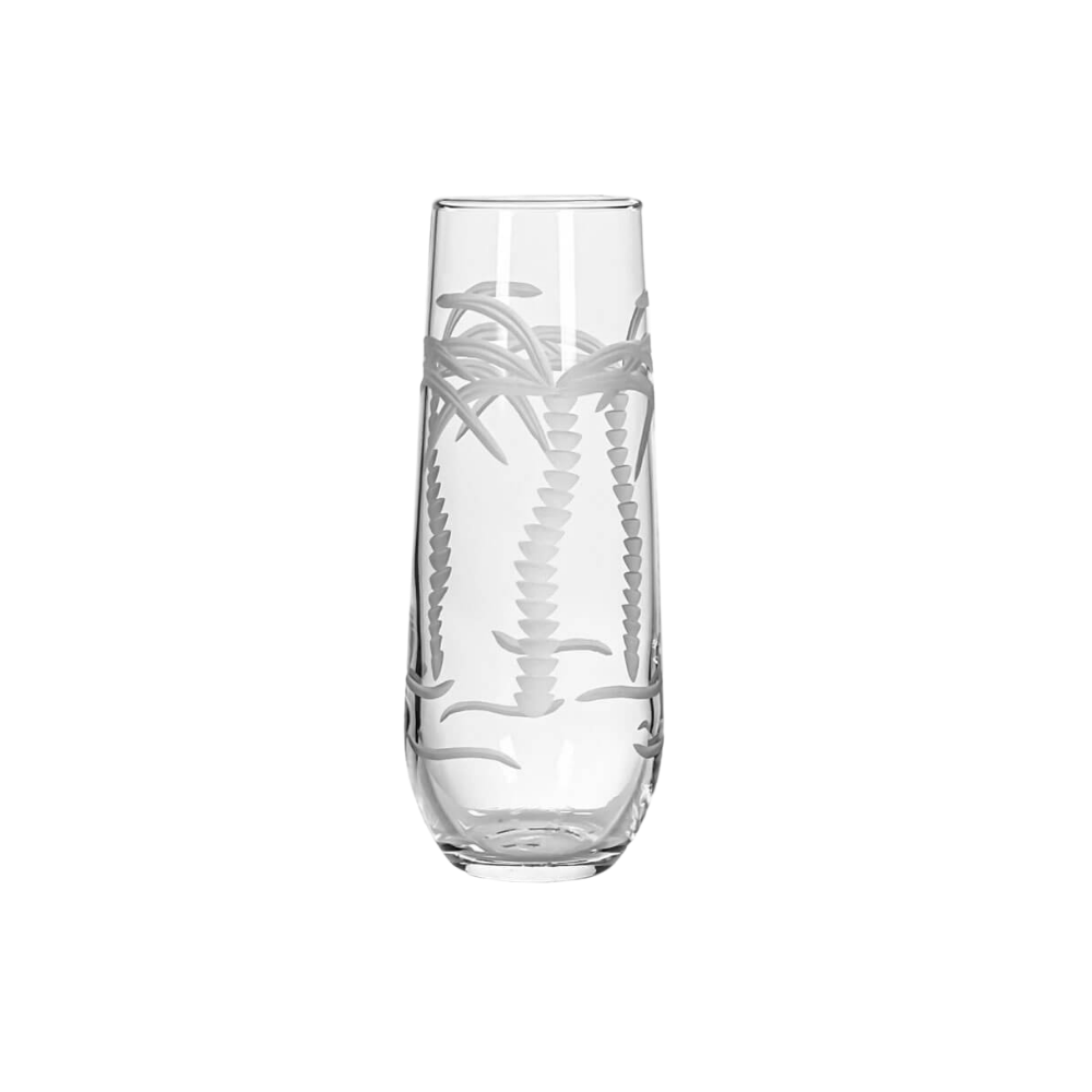 ROLF PALM TREE STEMLESS CHAMPAGNE FLUTE