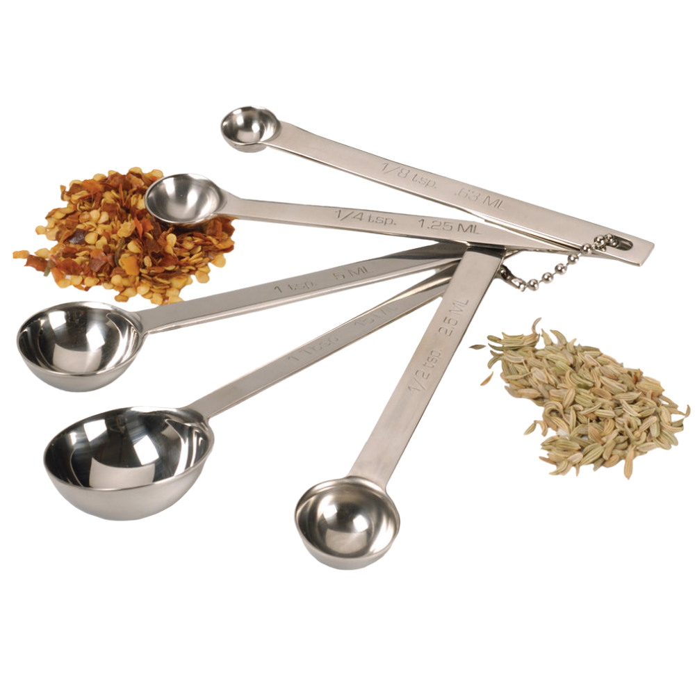 RSVP STAINLESS MEASURING SPOONS SET/5 DSP 4