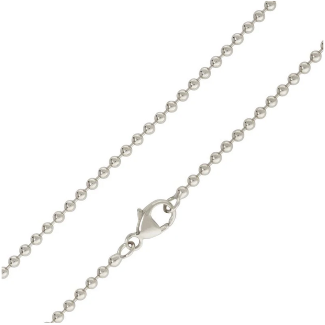 HEATHER B. MOORE 1.8MM SILVER BALL CHAIN 20''
