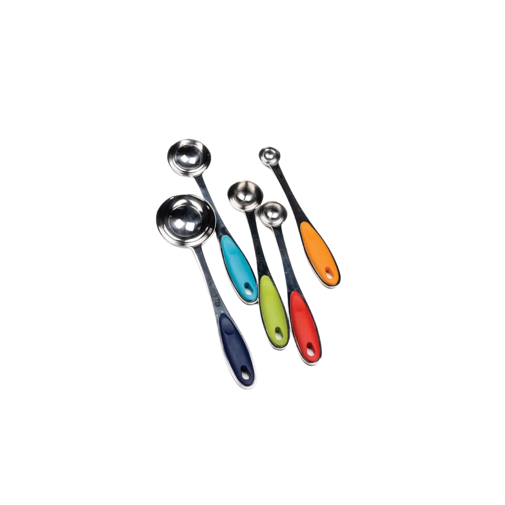 RSVP MEASURING SPOONS WITH COLORFUL HANDLES