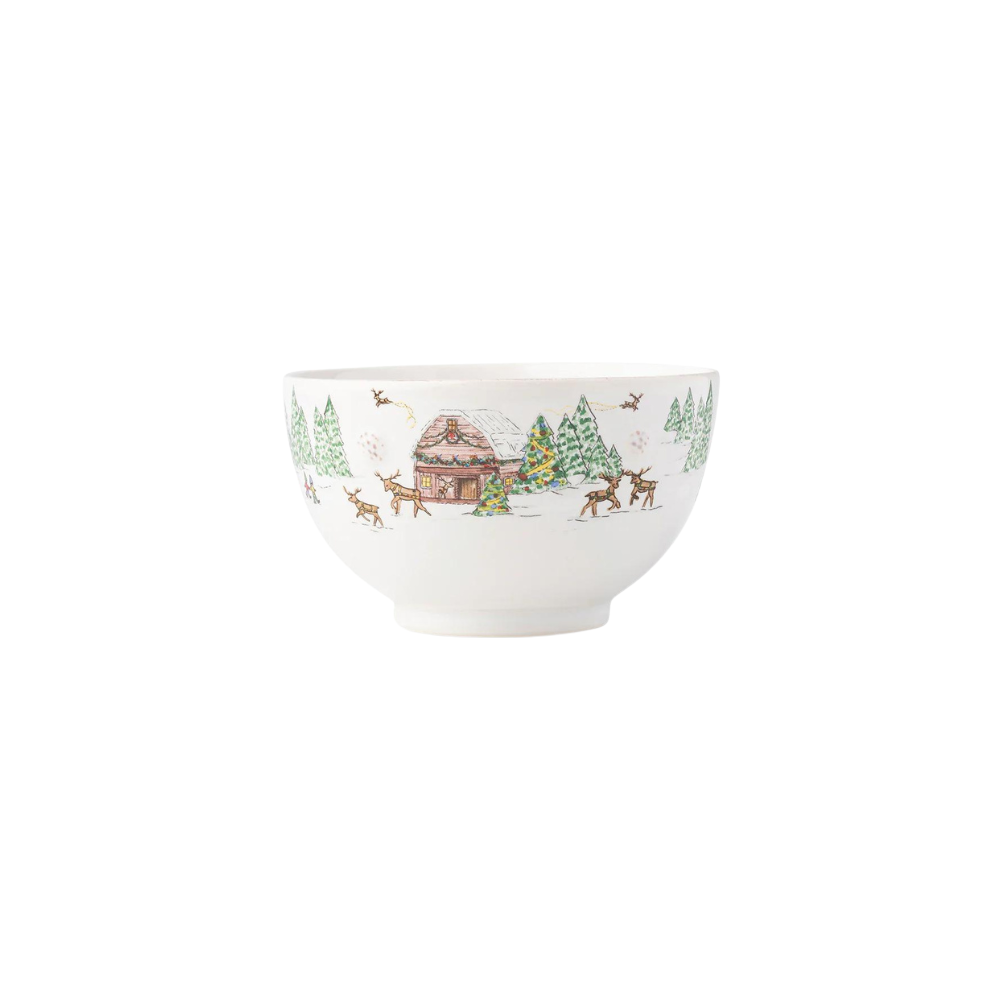 JULISKA BERRY AND THREAD NORTH POLE CEREAL OR ICE CREAM BOWL