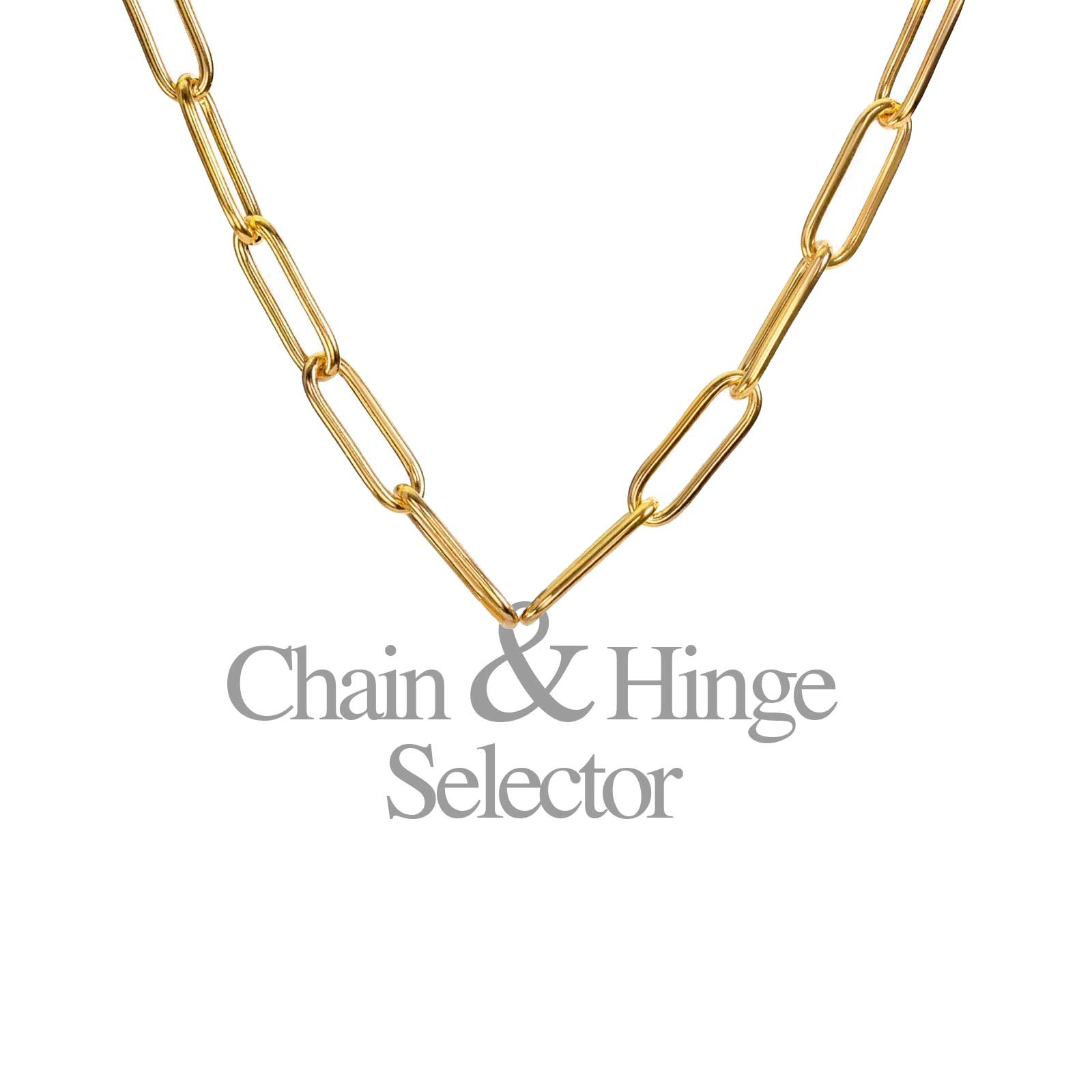 HEATHER B. MOORE 5.2mm Solid 14k Gold Link Chain and Hinge