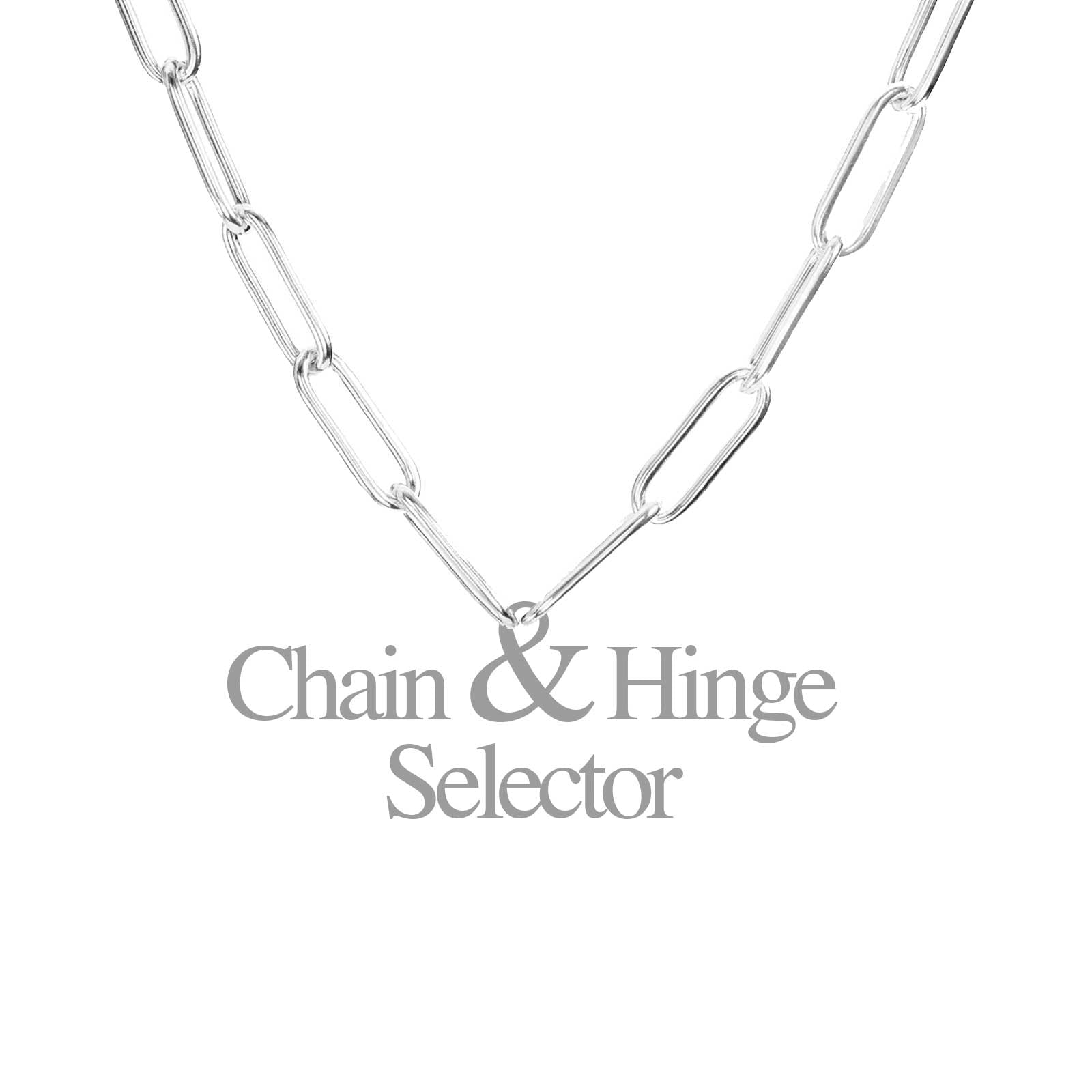 HEATHER B. MOORE 5.2mm Silver Link Chain and Hinge