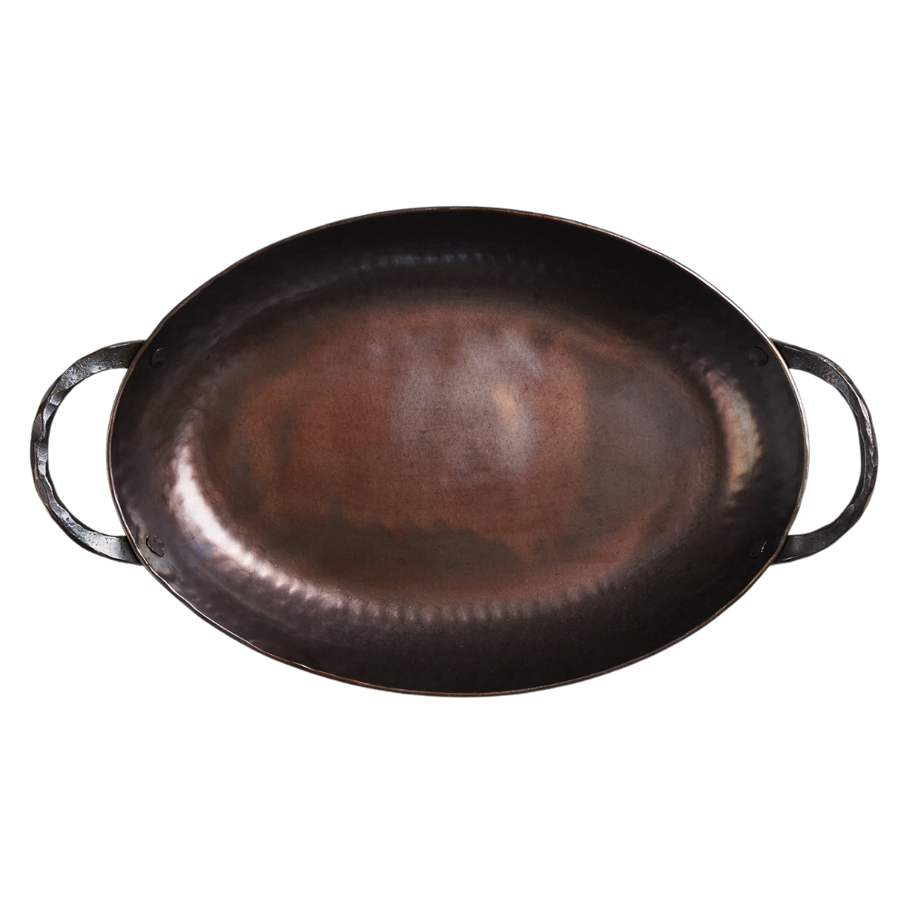 SMITHEY IRONWARE CARBON STEEL OVAL ROASTER