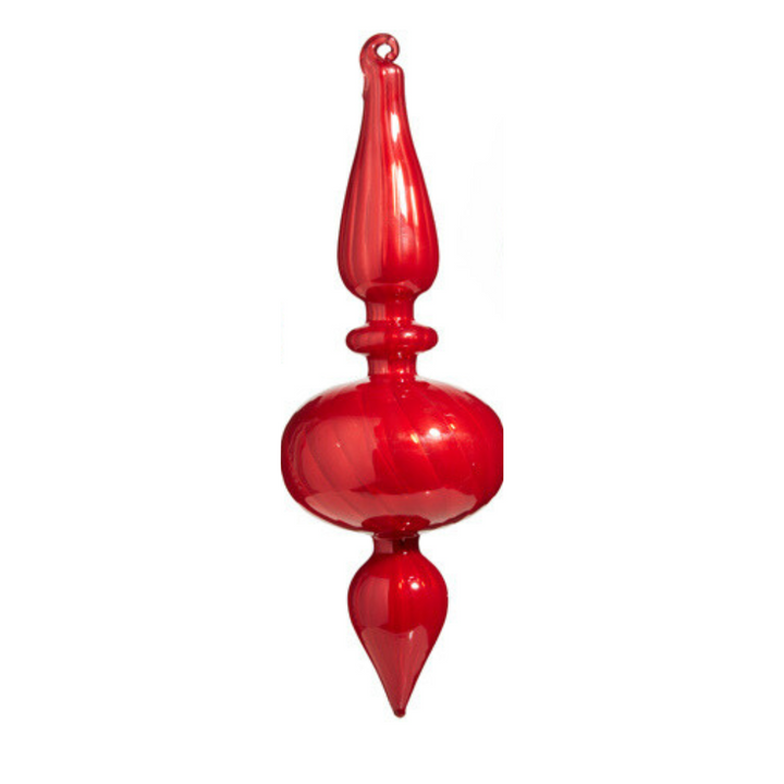 RAZ IMPORTS INDIVIDUALLY SOLD BLOWN GLASS FINIAL ORNAMENT