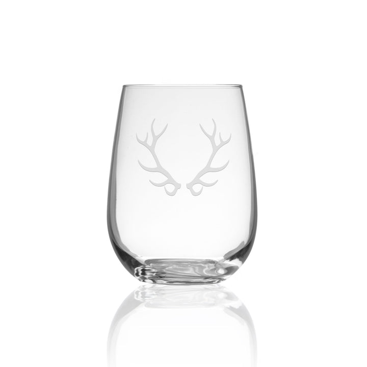 ROLF ANTLERS STEMLESS WINE GLASS