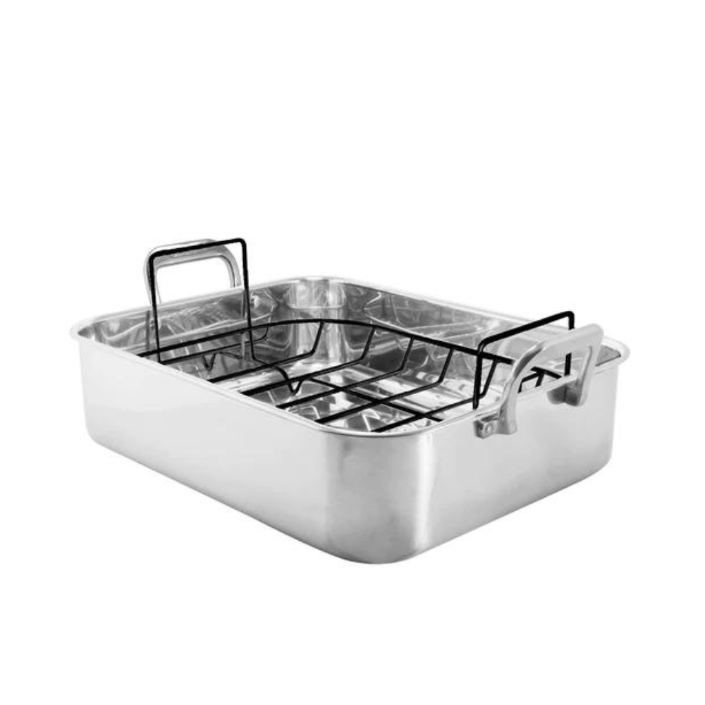 CHANTAL STAINLESS ROASTER WITH NON-STICK RACK