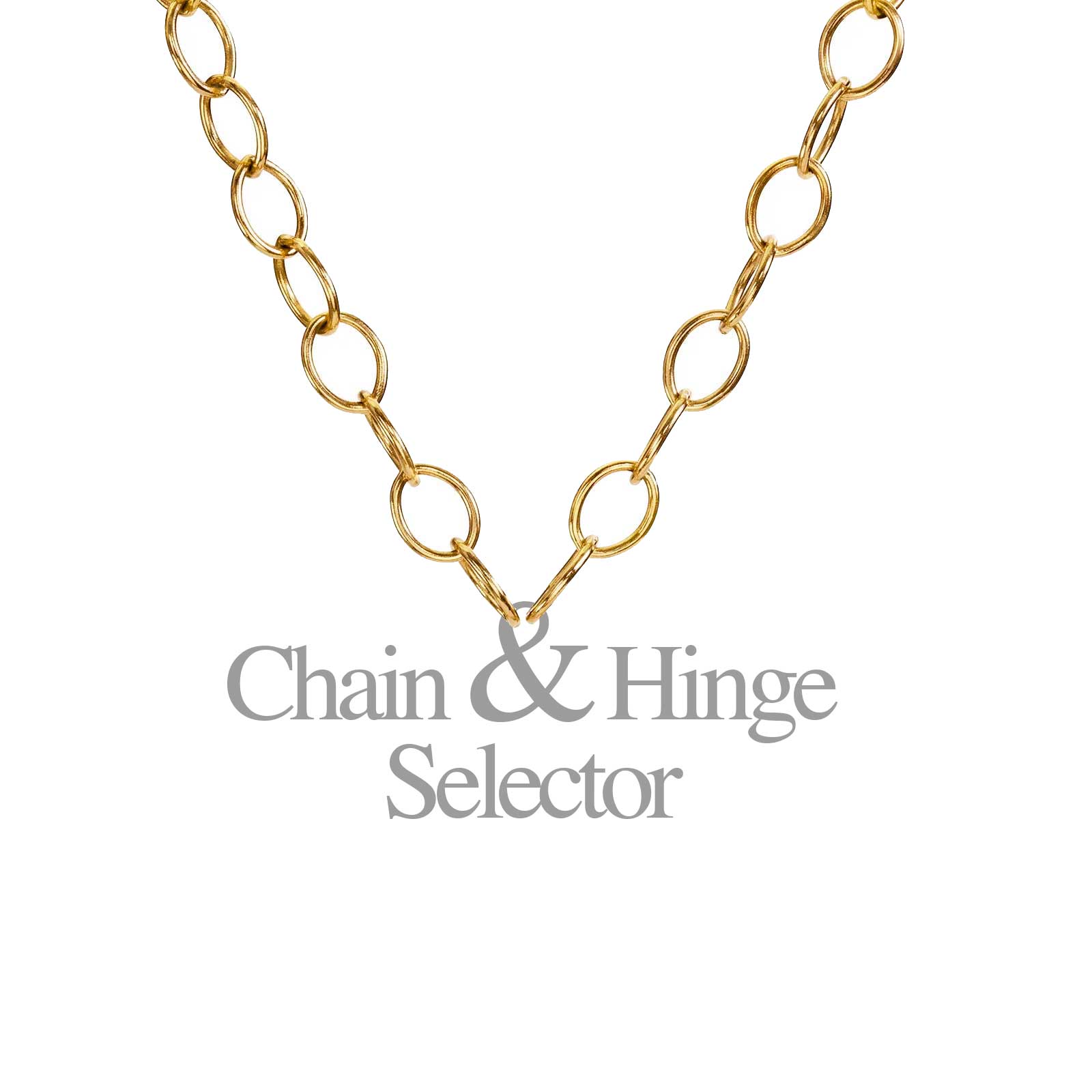 HEATHER B. MOORE 6.3mm Solid 14k Yellow Gold Chain and Hinge