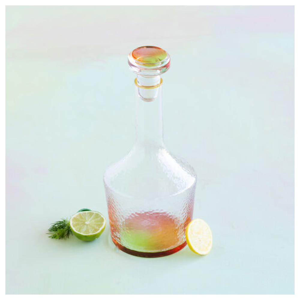 180 DEGREES COLORFUL BOTTOM COCKTAIL DECANTER